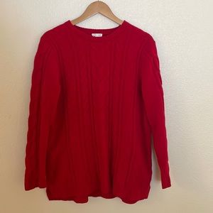 Red J Jill Chenille Tall Sweater women’s